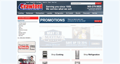 Desktop Screenshot of crawfordappliances.ca